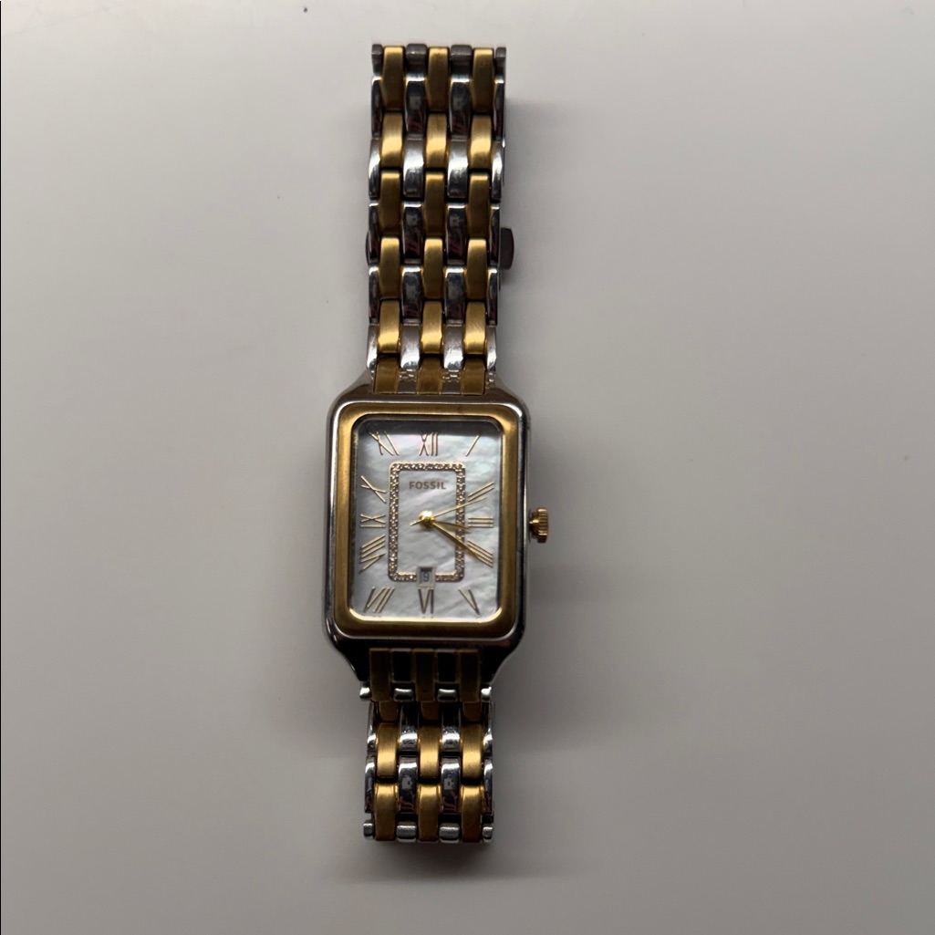 Fossil Two-Tone Gold And Silver Watch